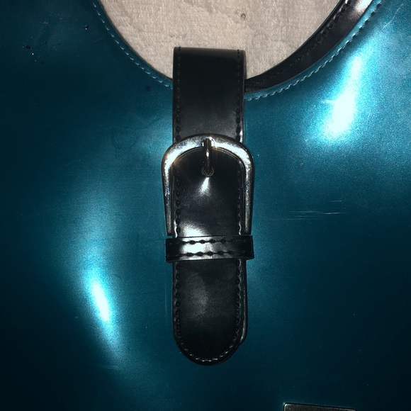 BEIJO Teal/Black Preowned Handbag - Picture 2 of 12